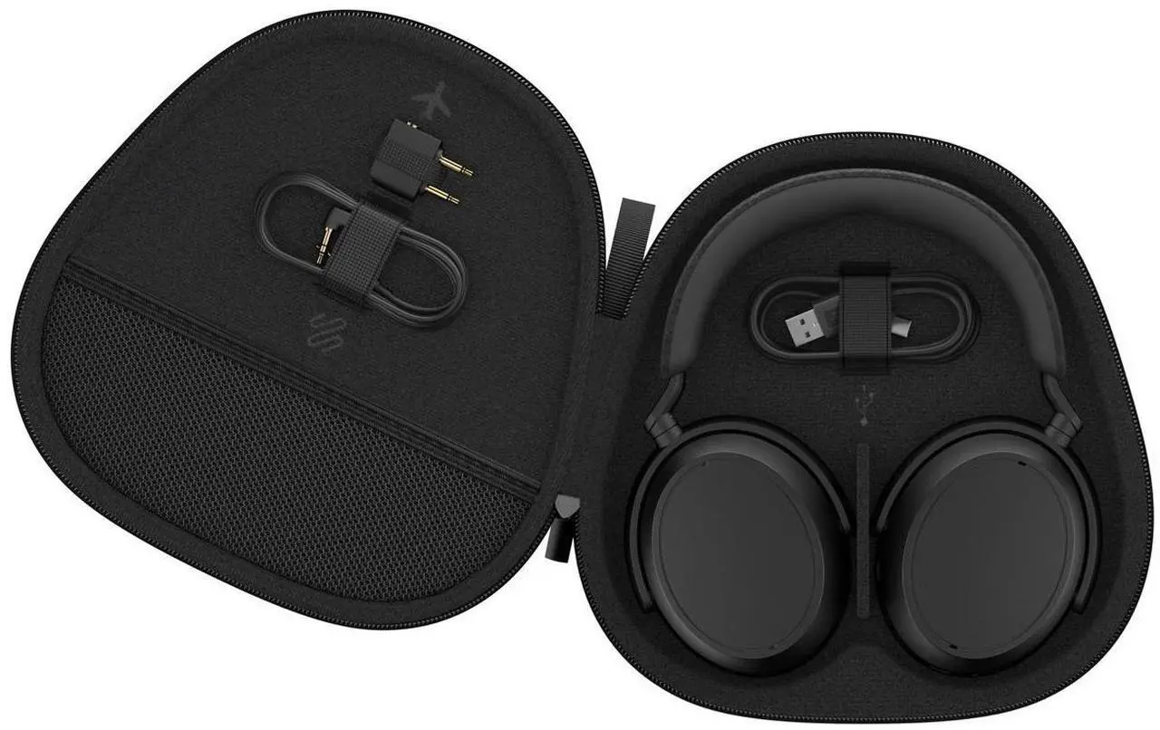Alt view image 9 of 18 - Sennheiser Black MOMENTUM 4 Black Circumaural Headphone