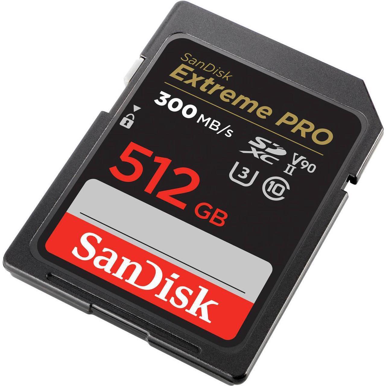 Alt view image 4 of 7 - SanDisk 512GB Extreme PRO UHS-II SDXC Card,2-Pack w/CFexpress B & SD Card Reader