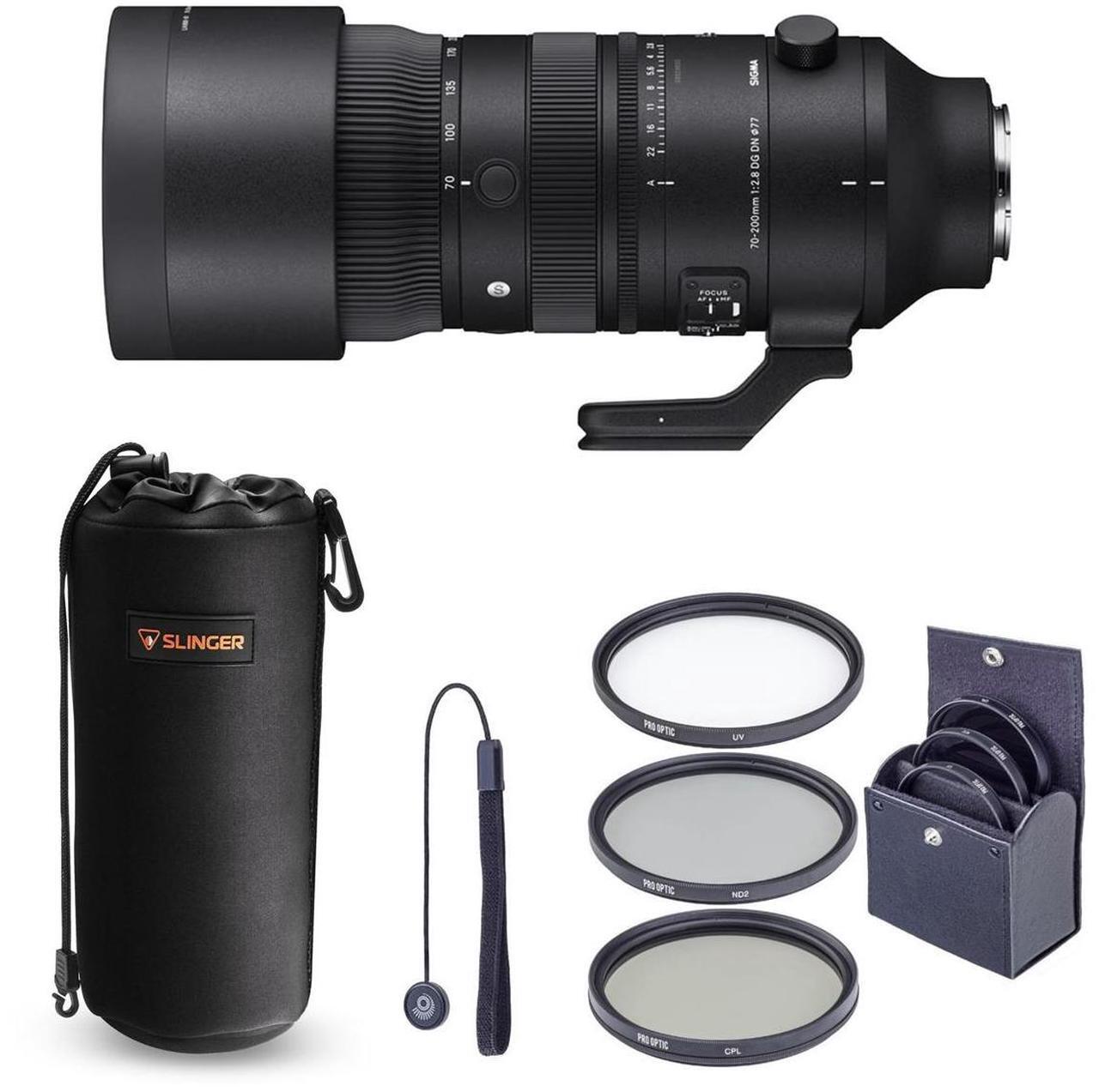 Main image of Sigma 70-200mm f/2.8 DG DN OS Sports Lens for Sony E + Case + Filter +Cap Tether