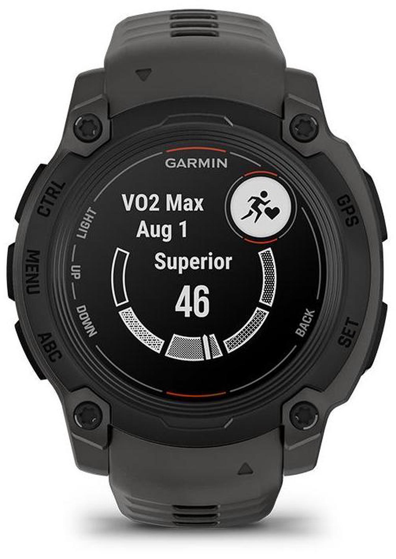 Alt view image 4 of 7 - Garmin Instinct® E 40mm, Rugged Outdoor GPS Smartwatch, 24/7 Health Monitoring, Wrist-Based Heart Rate, Up to 16 Days of Battery Life, Charcoal