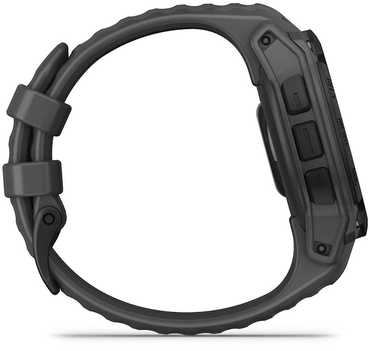 Alt view image 6 of 7 - Garmin Instinct® E 40mm, Rugged Outdoor GPS Smartwatch, 24/7 Health Monitoring, Wrist-Based Heart Rate, Up to 16 Days of Battery Life, Charcoal