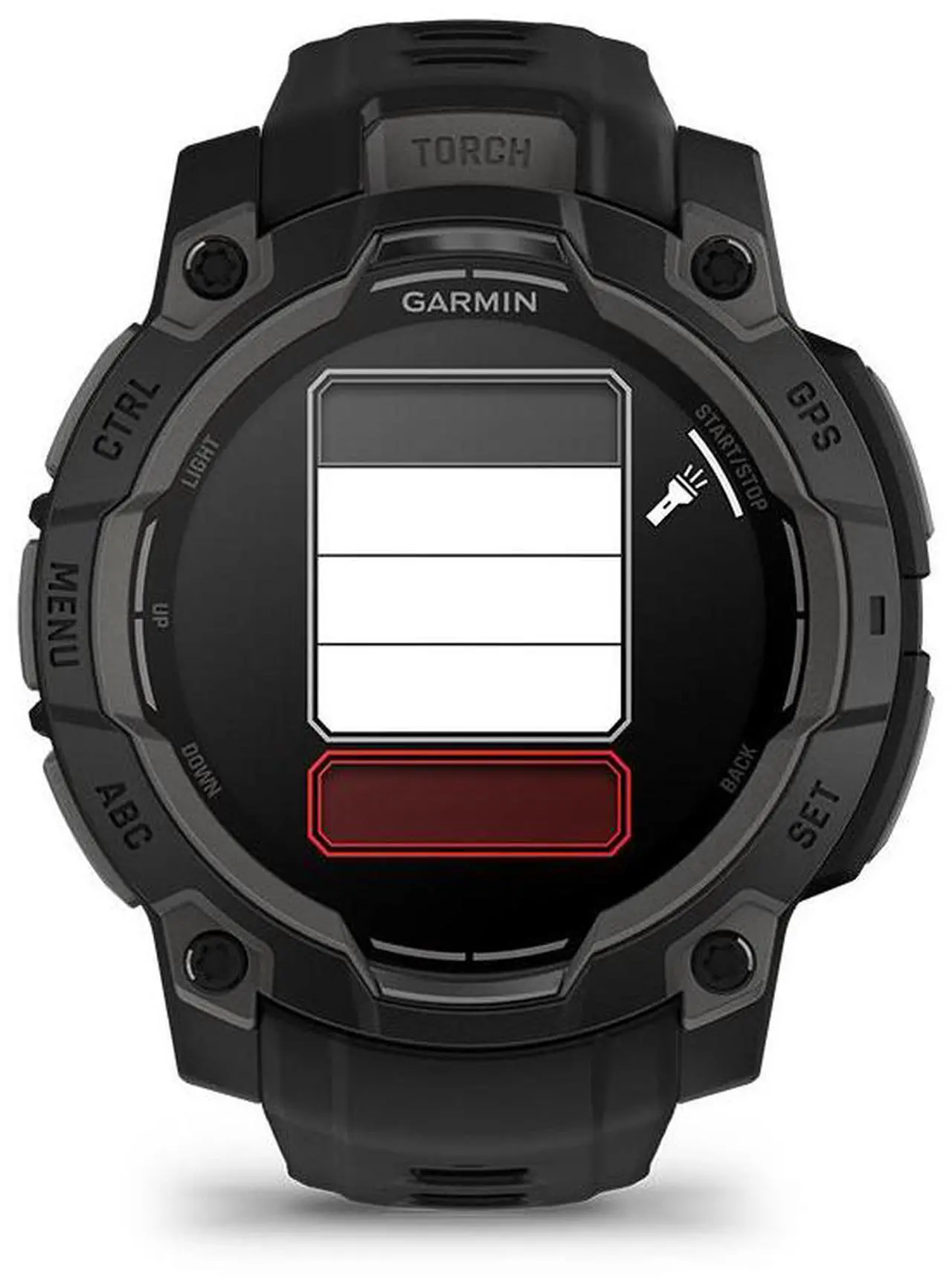 Alt view image 11 of 14 - Garmin Instinct® 3 45mm, AMOLED Display, Rugged Outdoor GPS Smartwatch, Metal-Reinforced Bezel, Built-in Flashlight, Up to 18 Days of Battery Life, Black