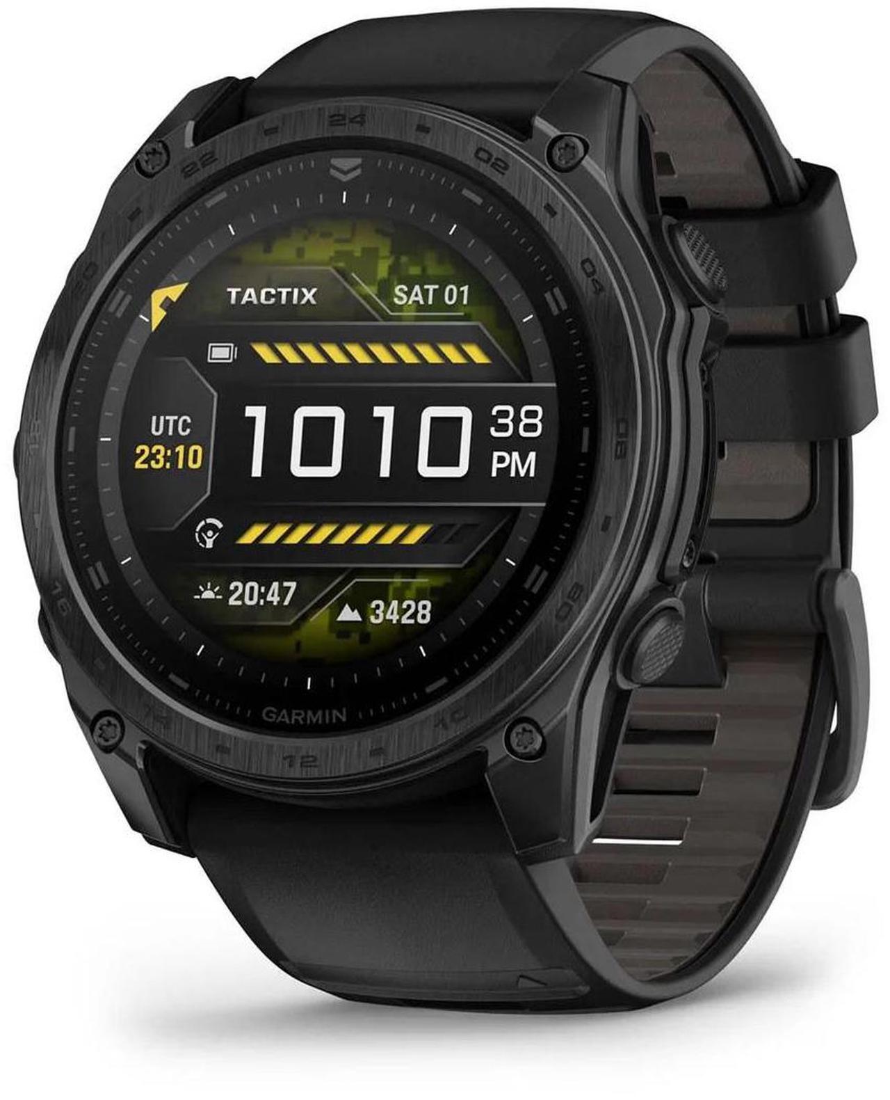Alt view image 2 of 8 - Garmin tactix® 8 51mm, AMOLED Display, Premium Tactical GPS Smartwatch, Includes Applied Ballistics Ultralight Solver