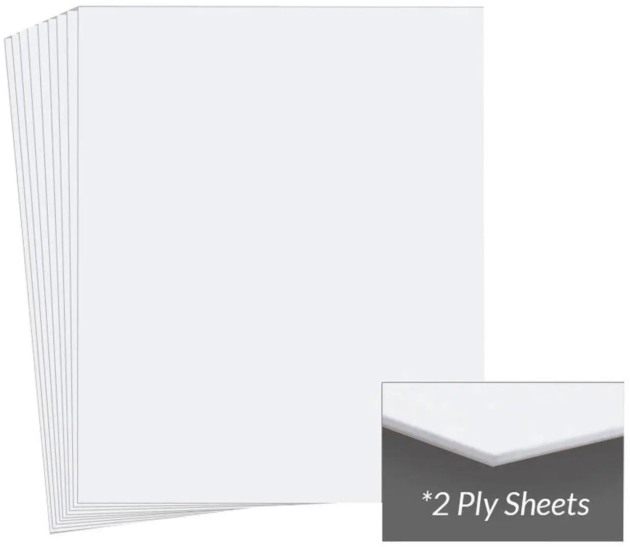 Main image of Archival Methods Museum Board 17x22 Bright White 2 Ply PKG 25 #40-227