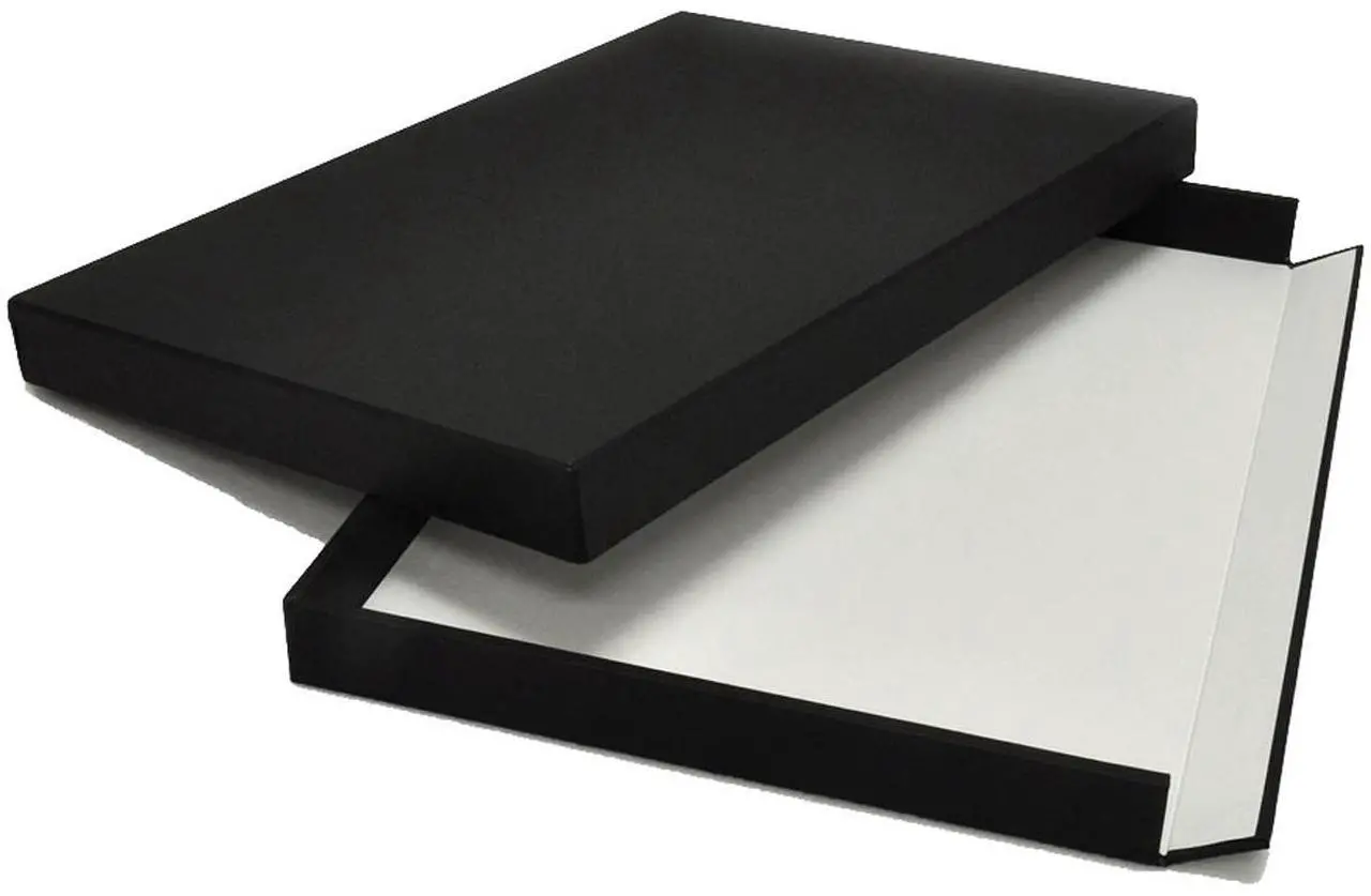 Main image of Archival Methods 17.5x22.5x1.5" Museum Drop Front Box, Black #121-1722