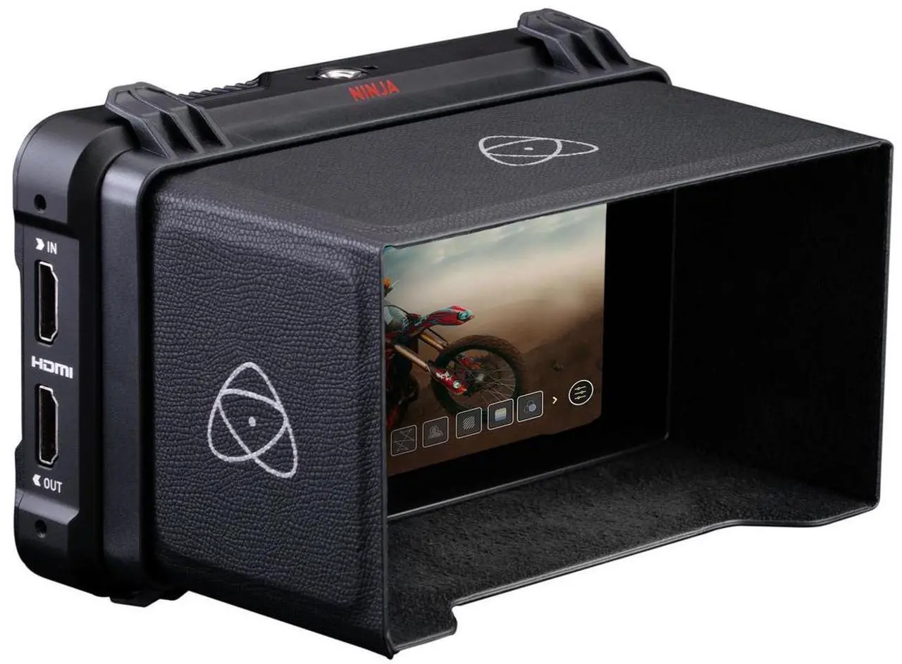 Alt view image 12 of 13 - Atomos Sunhood for Ninja V (Black)