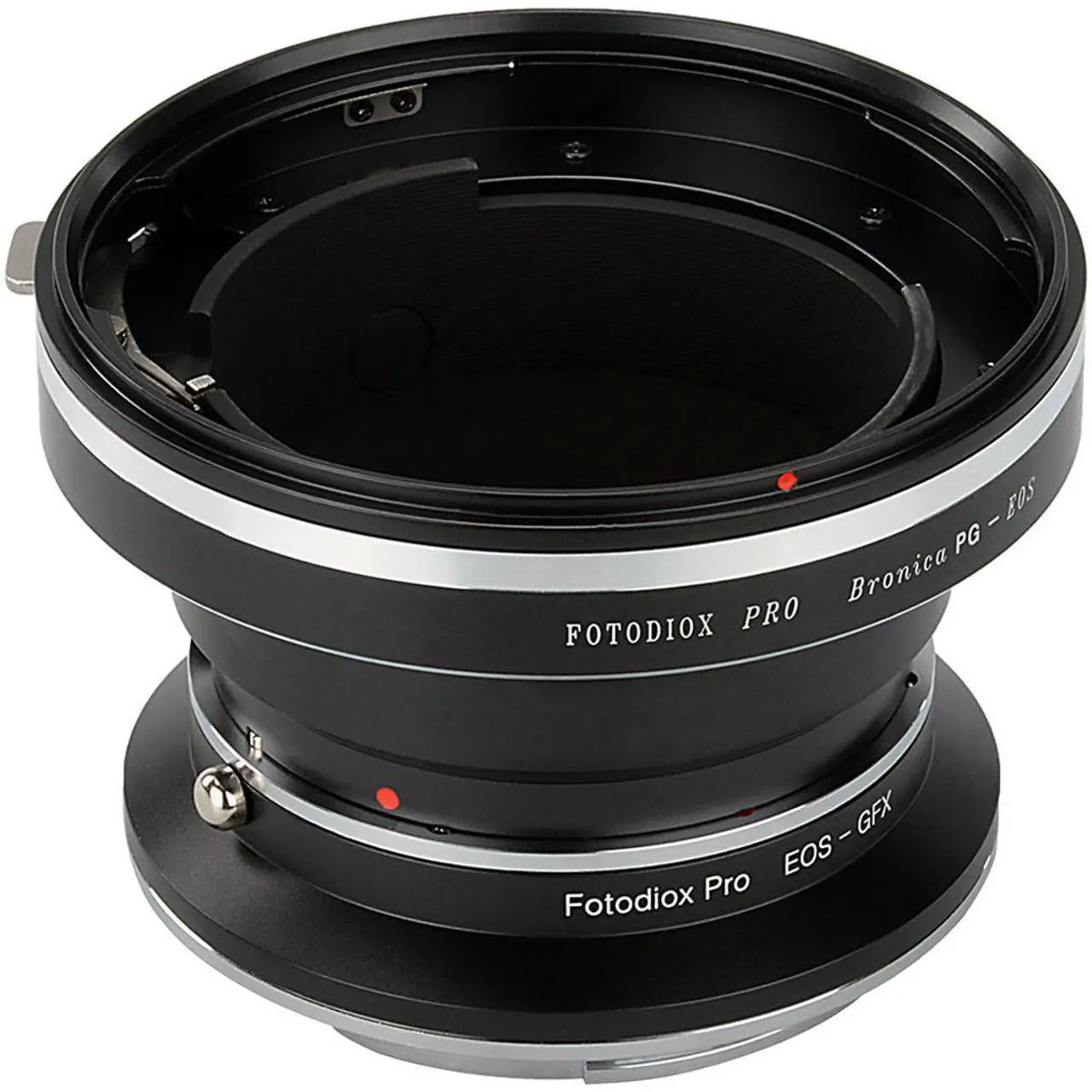 Alt view image 3 of 5 - Fotodiox Pro Lens Mount Double Adapter for Bronica GS-1 (PG) Mount SLR & Canon EOS (EF / EF-S) D/SLR Lenses to Fujifilm G-Mount GFX Mirrorless Digital Cameras