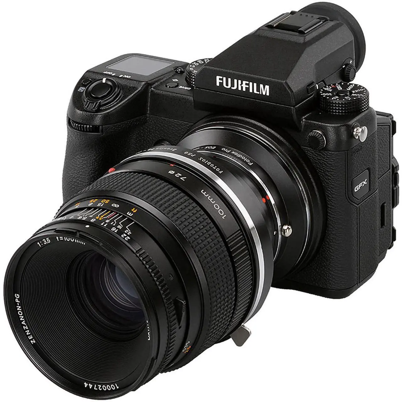 Alt view image 5 of 5 - Fotodiox Pro Lens Mount Double Adapter for Bronica GS-1 (PG) Mount SLR & Canon EOS (EF / EF-S) D/SLR Lenses to Fujifilm G-Mount GFX Mirrorless Digital Cameras
