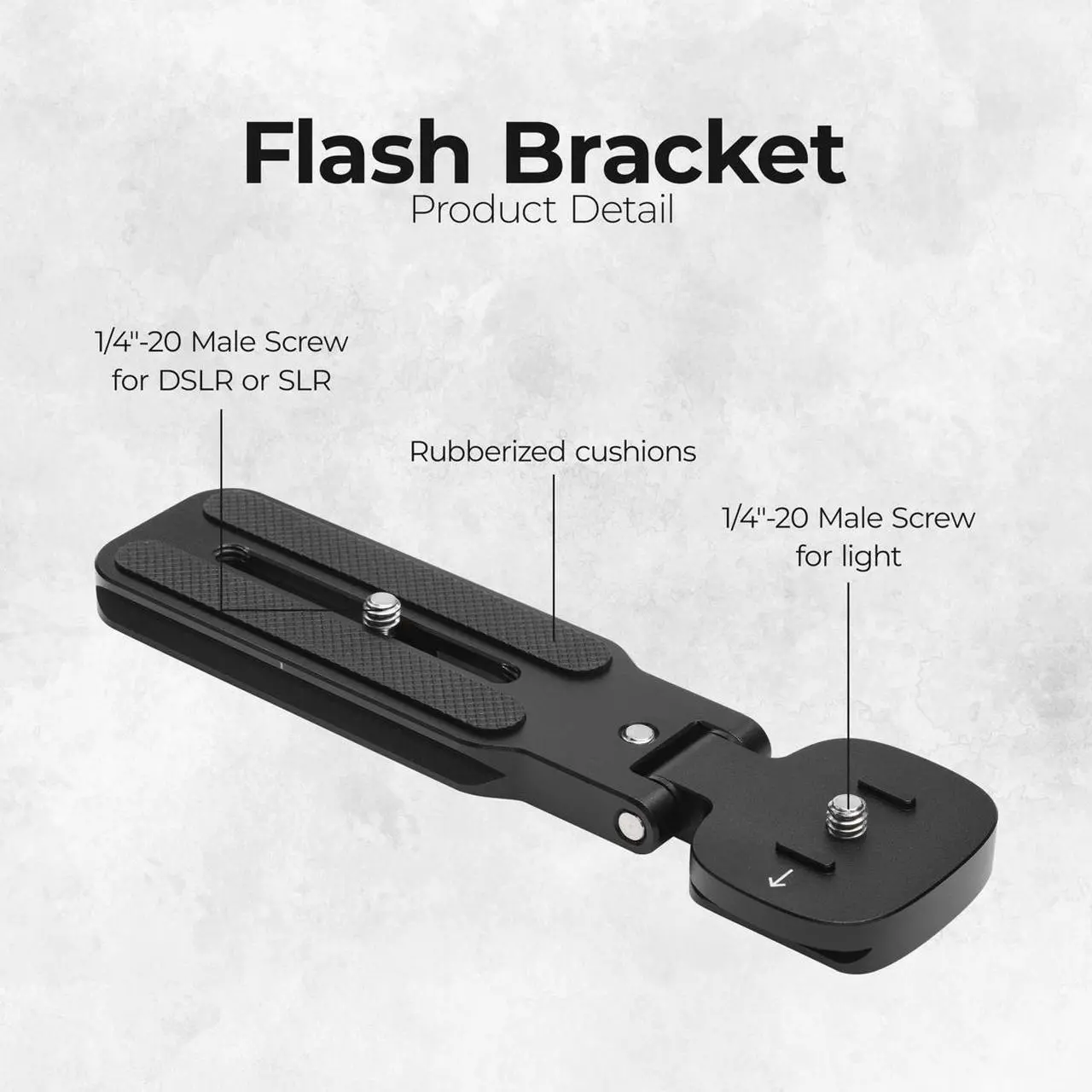 Alt view image 5 of 7 - Flashpoint FB01 Flash Bracket For SLR and DSLR Camera