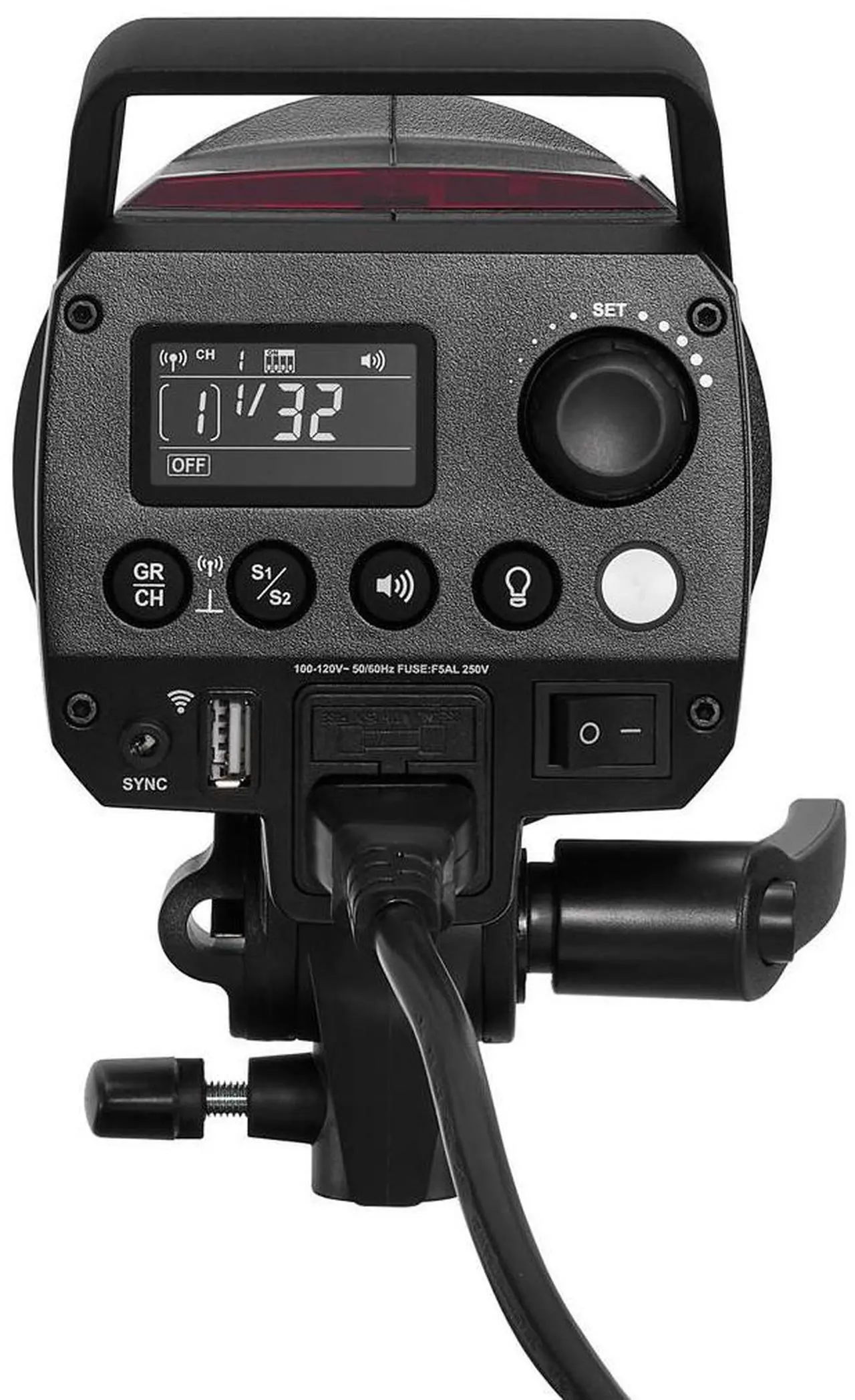 Alt view image 7 of 7 - Flashpoint BLAZ 300-V 300Ws R2 Studio Monolight Flash With 10W LED Modeling Lamp and Bowens Mount