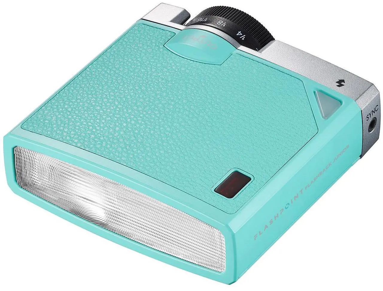 Alt view image 3 of 4 - Flashpoint FlashBack Junior Retro Camera Flash, Mint Green