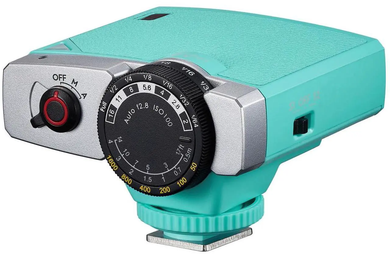 Alt view image 2 of 4 - Flashpoint FlashBack Junior Retro Camera Flash, Mint Green