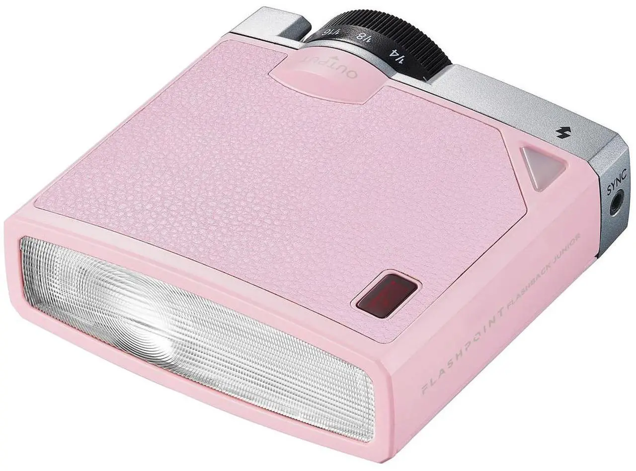 Alt view image 3 of 4 - Flashpoint FlashBack Junior Retro Camera Flash, Pink