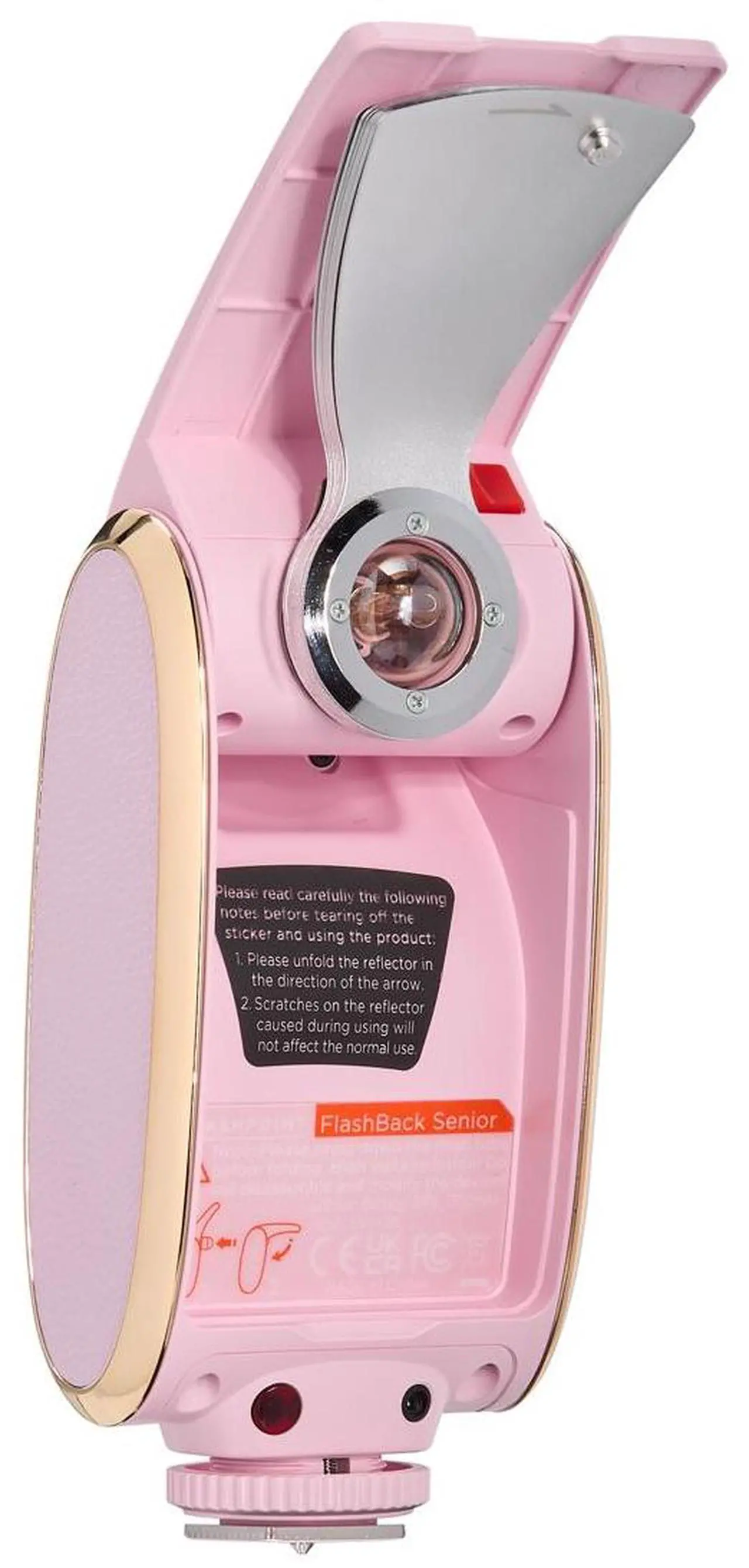Alt view image 2 of 7 - Flashpoint FlashBack Senior On-Camera Flash, Pink