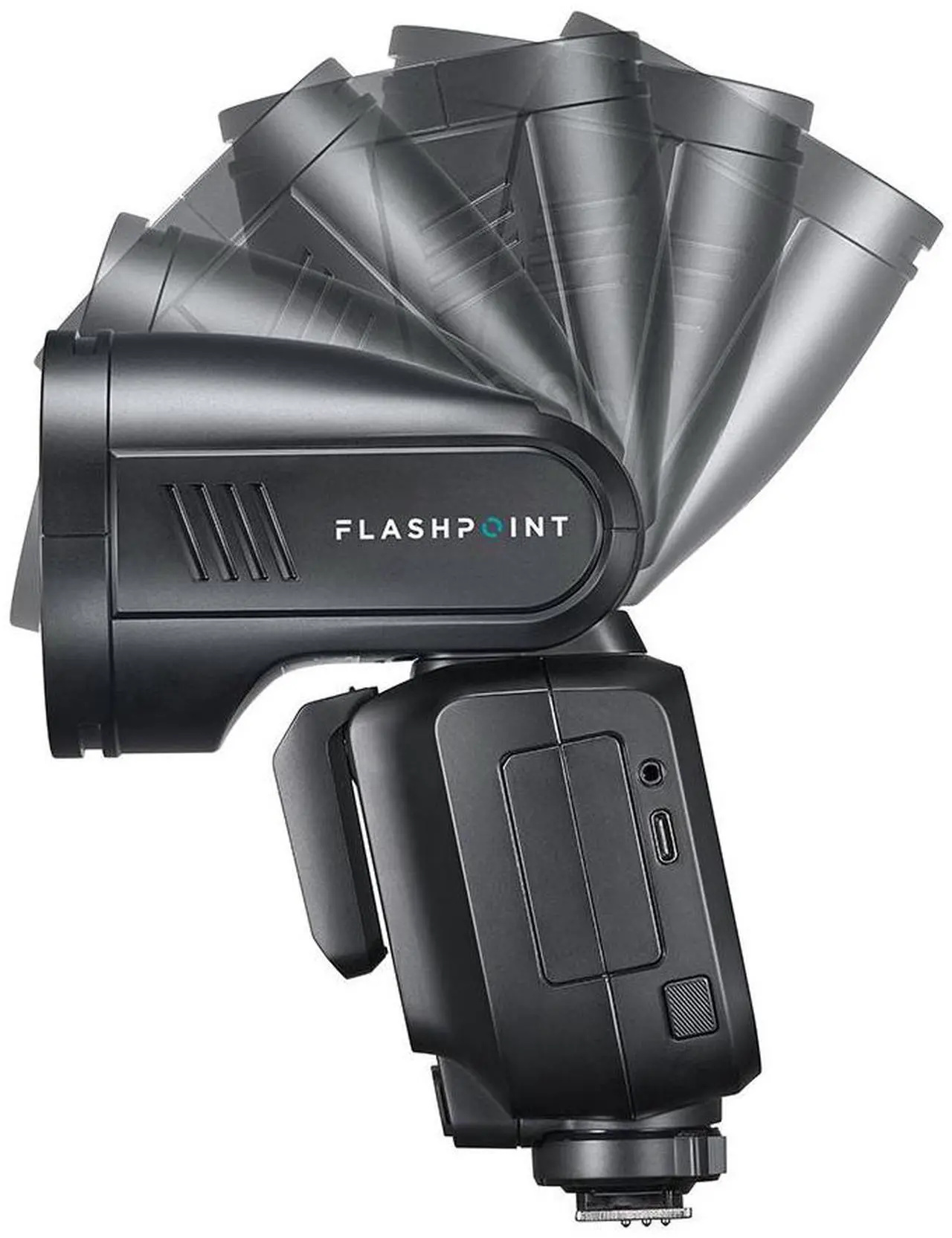 Alt view image 7 of 7 - Flashpoint X100 TTL R2 On Camera Li-on Round Head Flash For Panasonic & Olympus