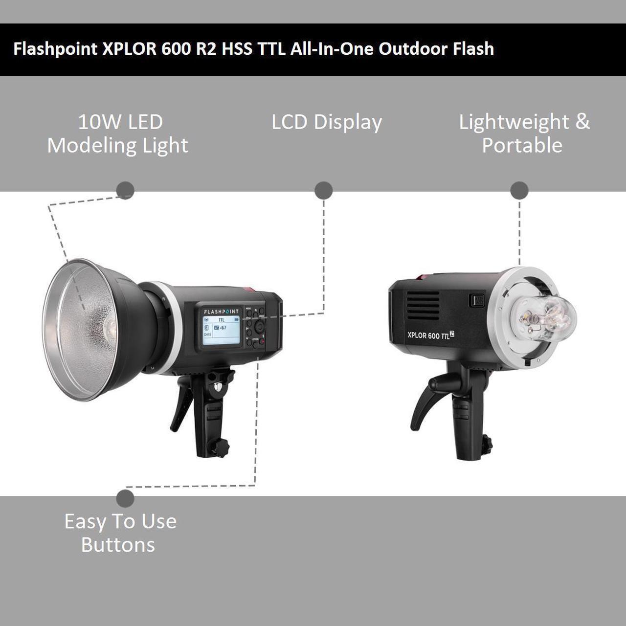 Alt view image 2 of 7 - Flashpoint Godox AD600BM XPLOR 600 HSS TTL Monolight Bowens Mount 2.4G WirelessX
