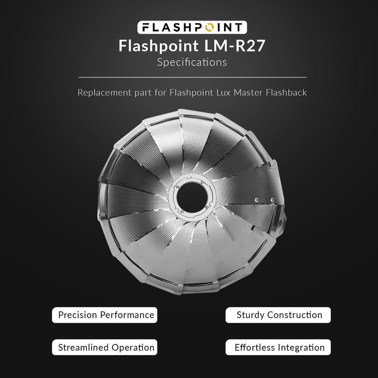 Alt view image 2 of 7 - Flashpoint Umbrella Style Reflector for FlashBack Lux Master Retro Camera Flash
