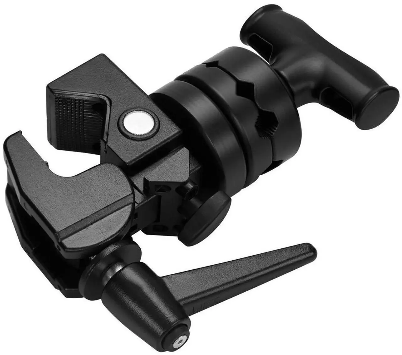 Main image of Flashpoint 2.5" Pro Grip Head with Super Clamp and Ratchet Handle, Black
