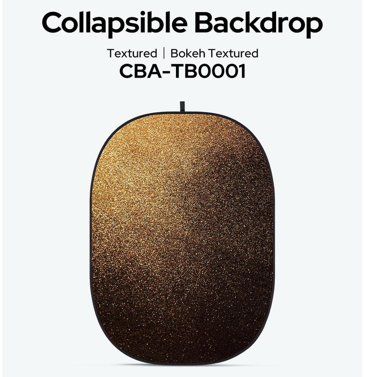 Alt view image 2 of 2 - Glow CBA-TB0001 5x6.5' Fabric Collapsible Backdrop, Bokeh Textured
