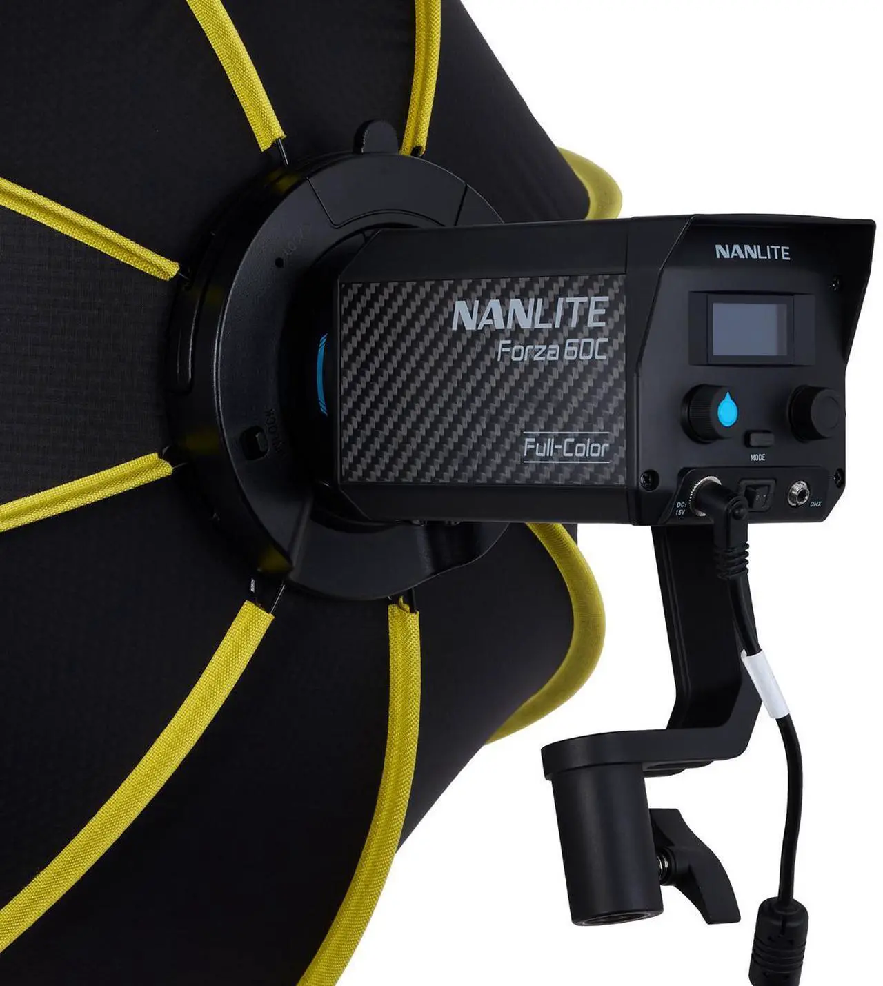 Alt view image 6 of 6 - Glow ParaSnap PS-B20K 20" Octagonal Softbox for Nanlite Forza Light #PS-B20K-F1