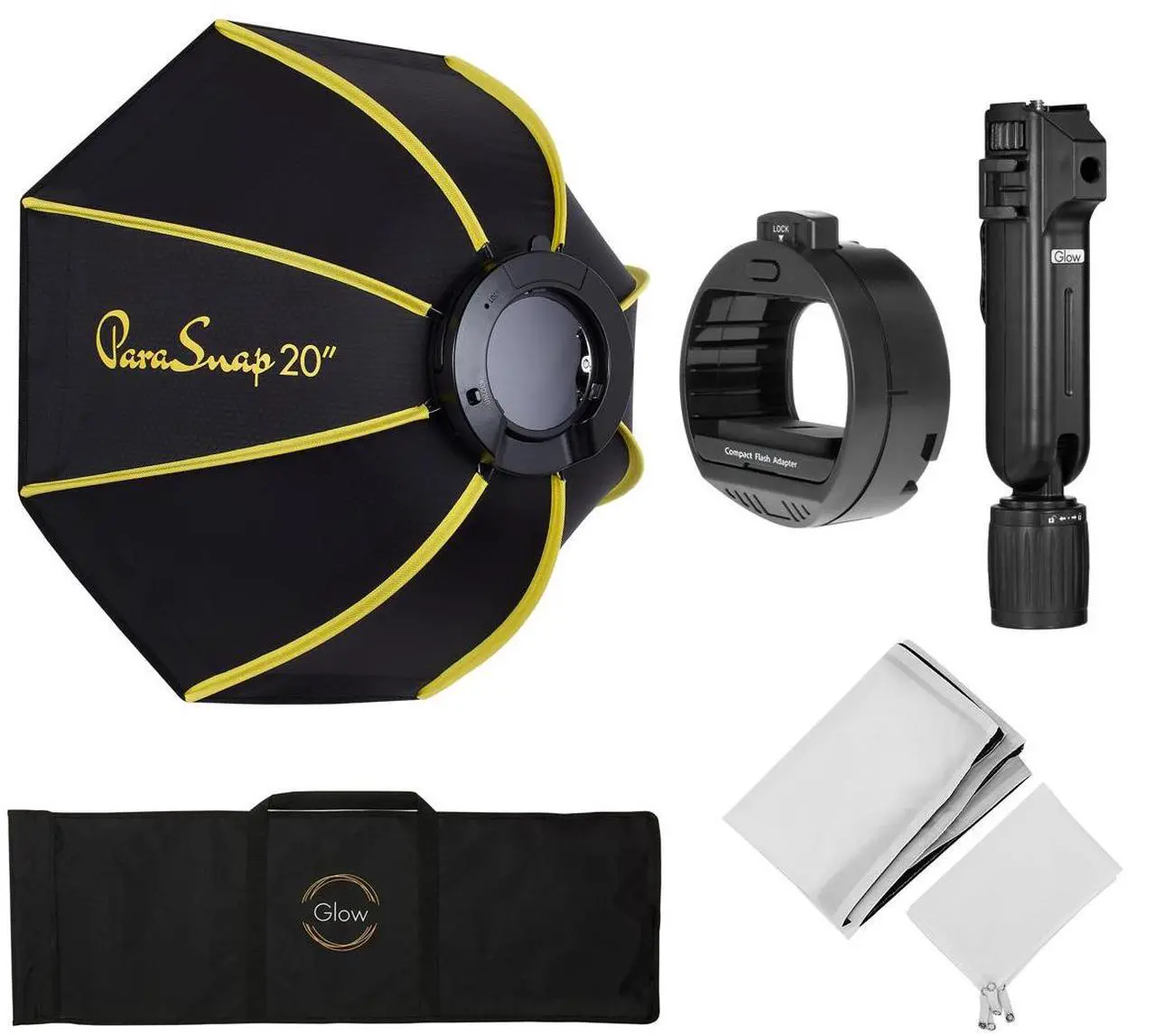 Alt view image 4 of 5 - Glow ParaSnap PS-B20K 20" Octagonal Softbox for Speedlight #PS-B20K-S
