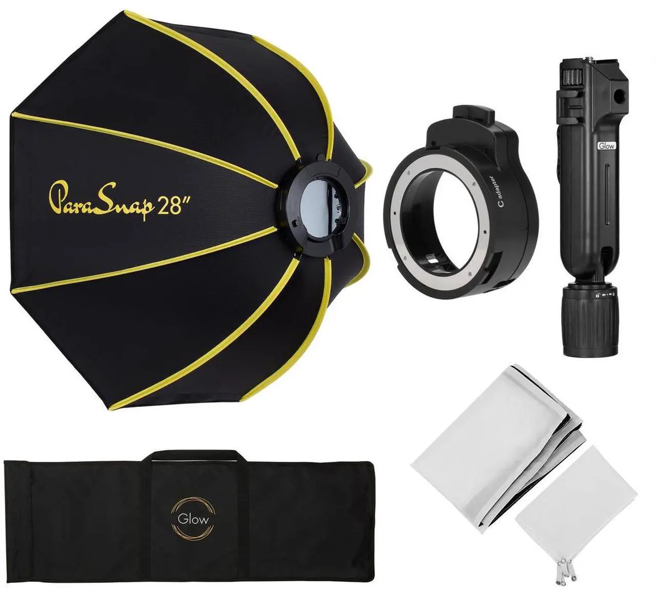 Alt view image 4 of 6 - Glow PS-B28K ParaSnap Octagonal Softbox (28") for Round Head Speedlights