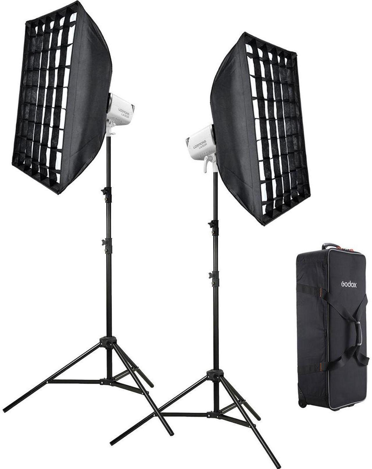 Main image of Godox Litemons LA150R RGB LED Monolight (2-Light Kit) White #LA150R K2