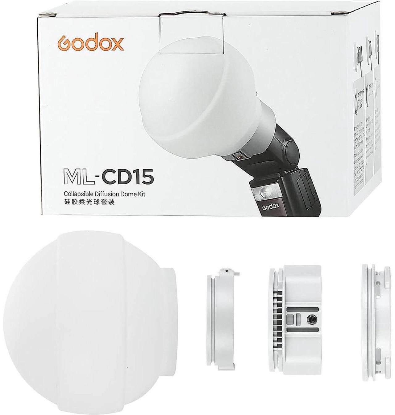 Alt view image 3 of 7 - Godox Diffusion Dome for Dainty ML30 and ML30Bi LED Lights and XPLOR 300 #MLCD15