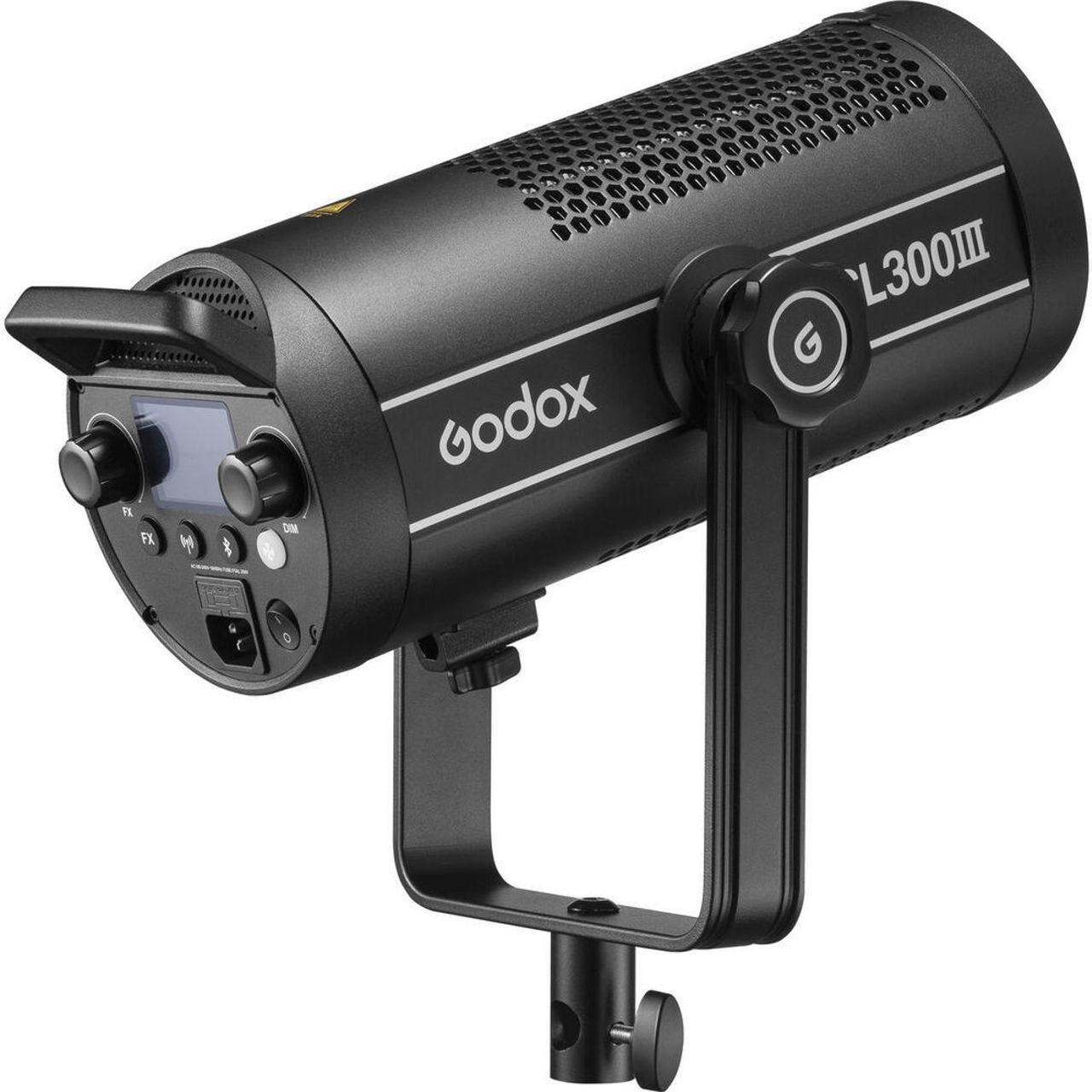 Alt view image 6 of 7 - Godox SL300III 330W Daylight 2-Light Kit w/2x Softbox, 9.5' Stand V2, CB-05 Bag