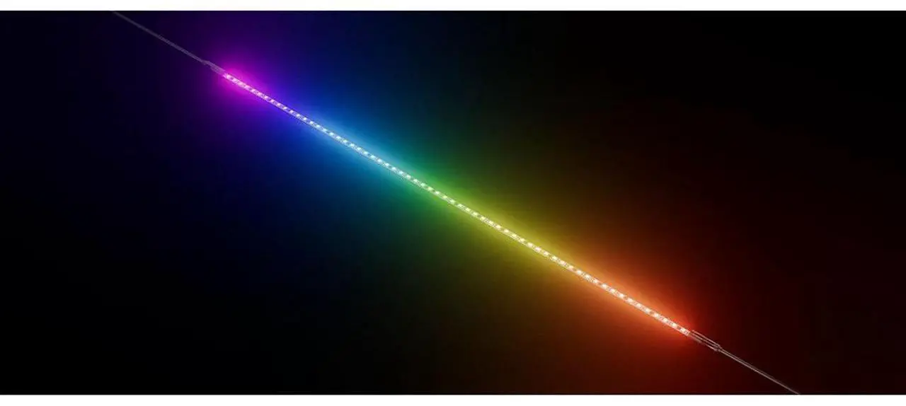 Alt view image 7 of 7 - HYTE LS10 13" ARGB LED Light Strip, 3-Pack with NP50 Controller #ACCHYTELS10B3NP