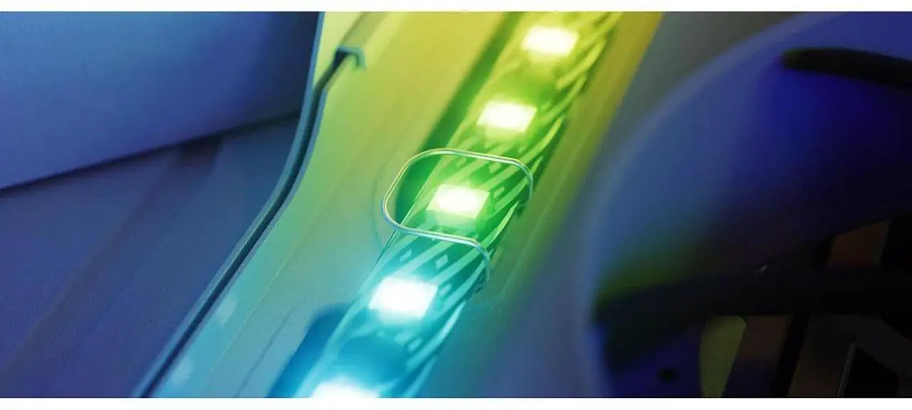 Alt view image 4 of 7 - HYTE LS10 13" ARGB LED Light Strip, 3-Pack with NP50 Controller #ACCHYTELS10B3NP