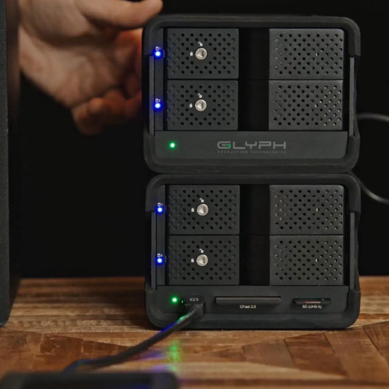 Alt view image 6 of 8 - Glyph, 24TB Blackbox PRO RAID, Enterprise Class, Thunderbolt 3