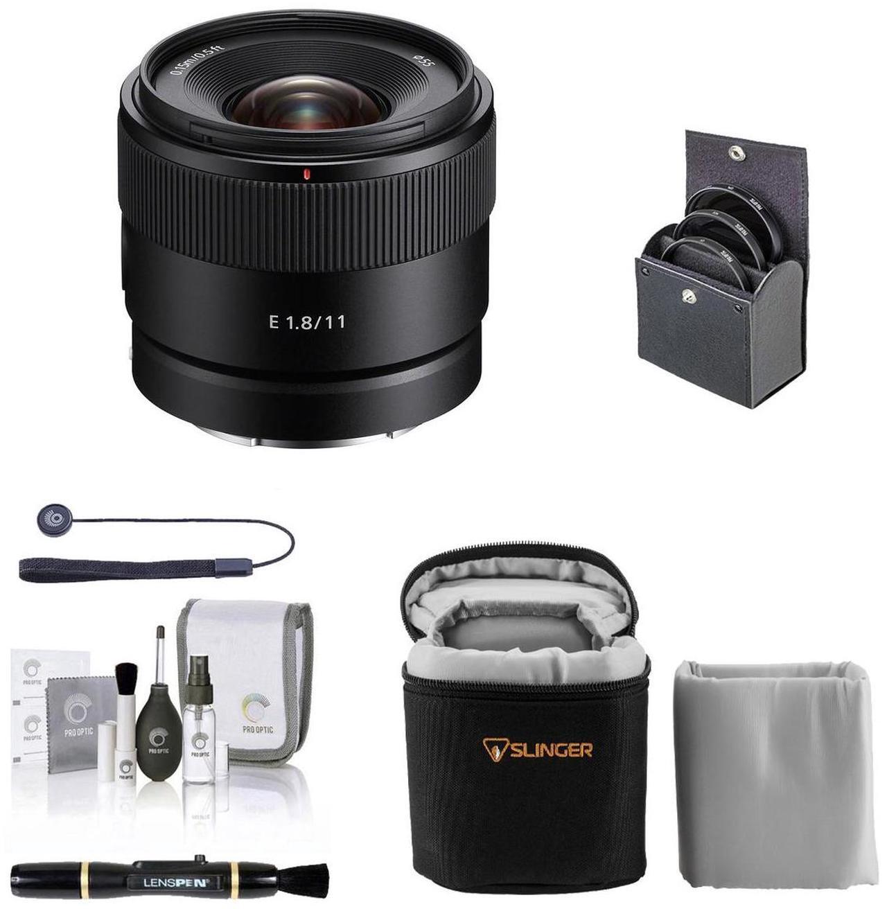 Main image of Sony E 11mm f/1.8 Lens for Sony E with Essentials Kit #SEL11F18 EK