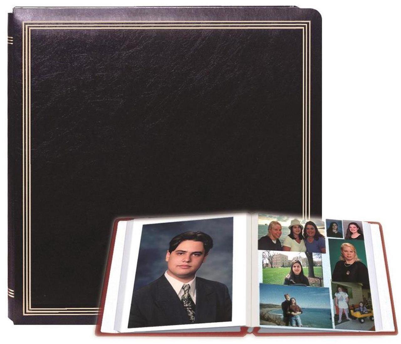 Alt view image 2 of 2 - Pioneer X-Pando Post Bound Magnetic Page Photo Album, Holds 20 11x11", Black