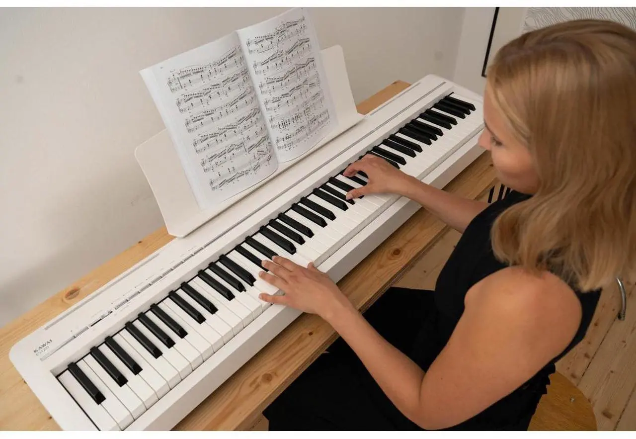 Alt view image 6 of 8 - Kawai ES120 88-Key Digital Piano With Speakers White