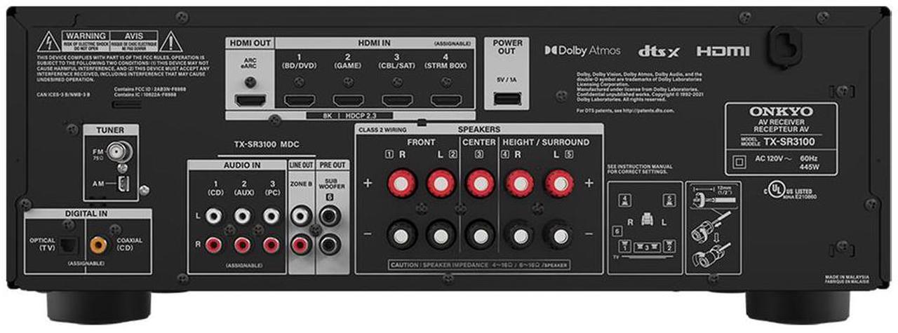 Alt view image 8 of 12 - Onkyo 5.2 Channel A/V Receiver