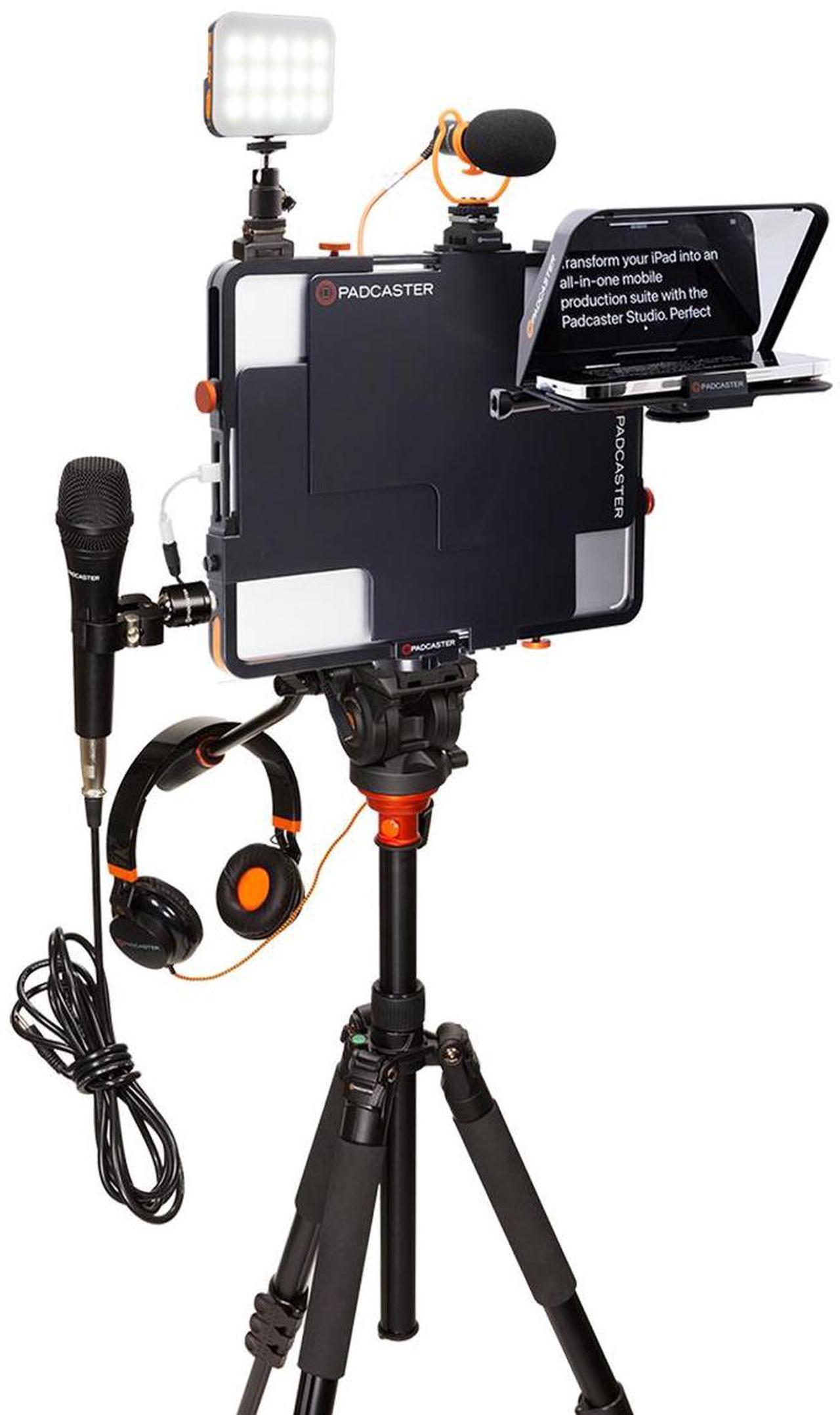Alt view image 2 of 7 - Padcaster AIO Video Production Studio Teleprompter Kit for iPad Pro 9.7-12.9"