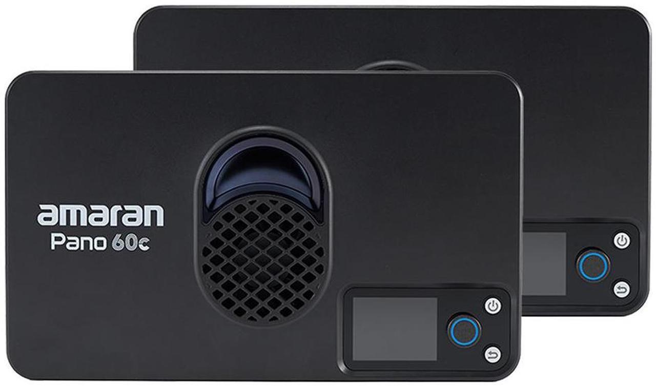 Alt view image 5 of 7 - amaran Pano 60c 60W RGBWW LED 2-Light Panel Kit, Charcoal #MP0100009C