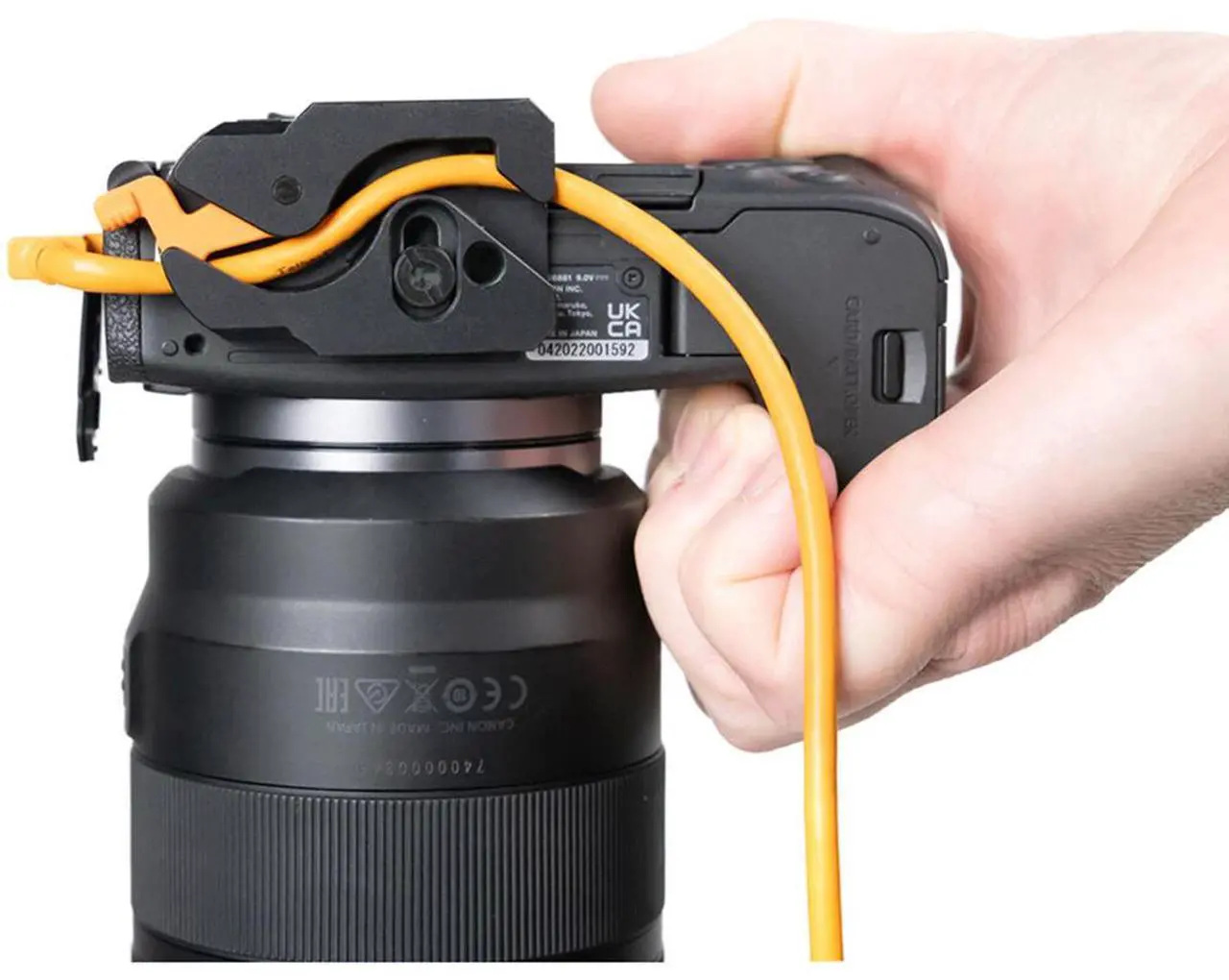 Alt view image 3 of 7 - Tether Tools TetherGuard LeverLock Plate and 31' USB-C Straight to RA Cable