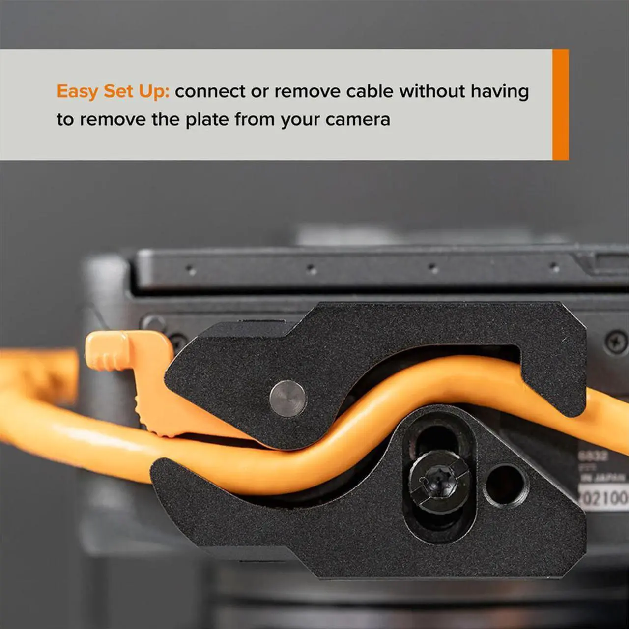 Alt view image 5 of 7 - Tether Tools TetherGuard LeverLock Plate and 31' USB-C Straight to RA Cable