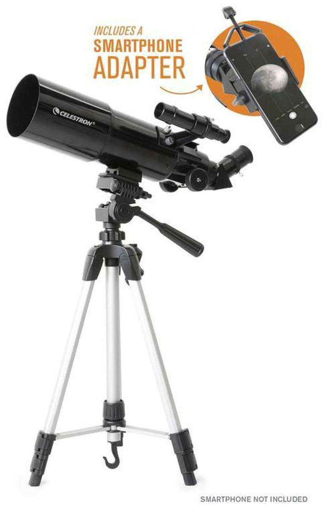 Alt view image 15 of 20 - Celestron Travel Scope 80 with Backpack and Smartphone Adapter