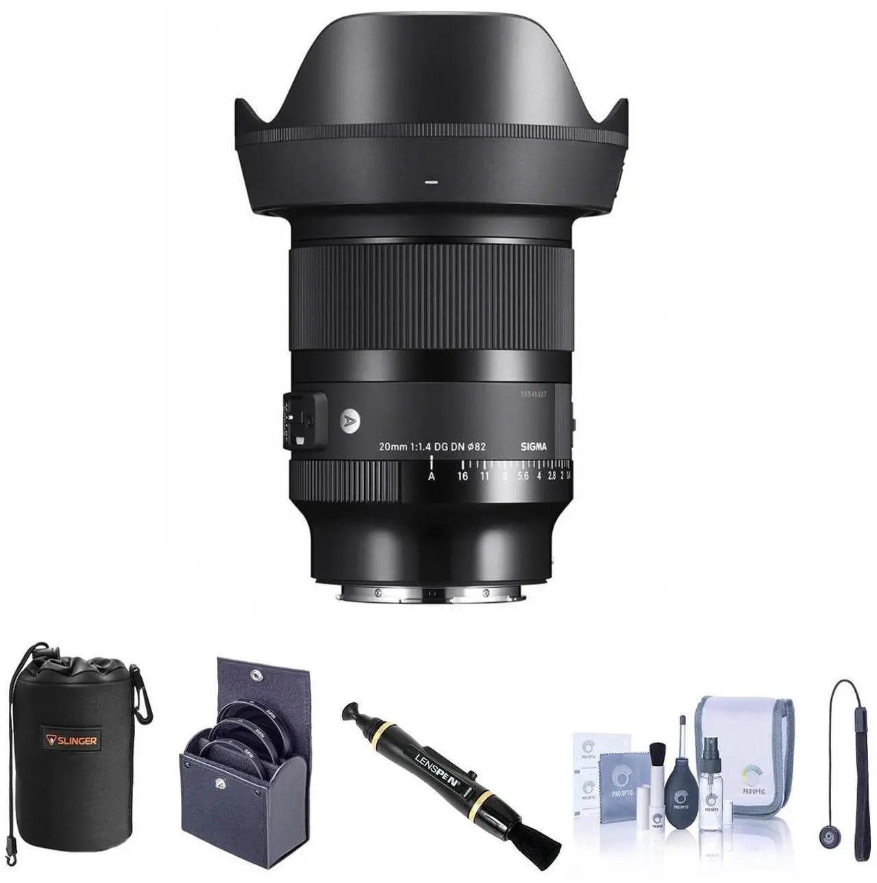 Main image of Sigma 23mm f/1.4 DC DN Contemporary Lens for L Mount Bundle with 52mm Filter Kit, Lens Pouch, Lens Cleaner, Cleaning Kit, Lens Cap Tether