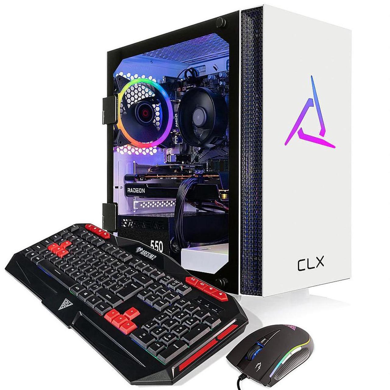 Alt view image 20 of 20 - CLX SET Gaming Desktop - AMD Ryzen 5 5600 3.5GHz 6-Core Processor, 16GB DDR4 Memory, Radeon RX 6500 XT 4GB GDDR6 Graphics 1TB NVMe M.2 SSD,  WiFi, Win 11 Home 64-bit