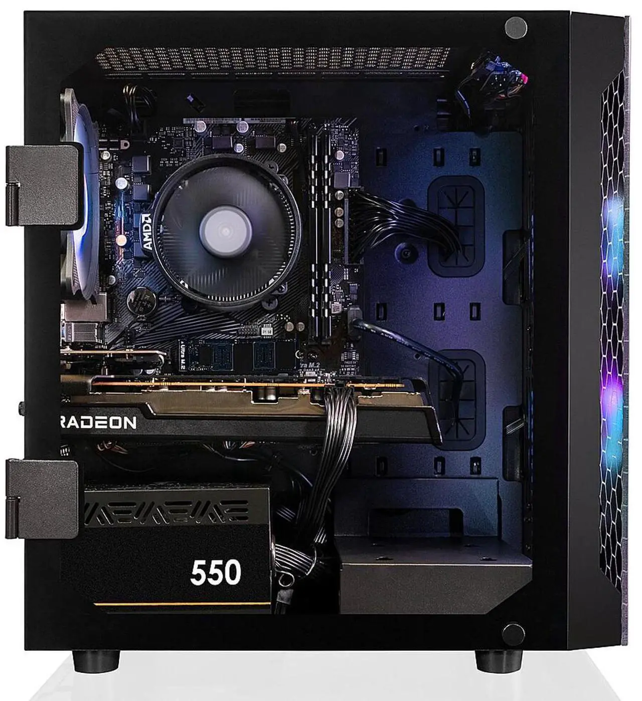 Alt view image 8 of 12 - CLX SET Gaming Desktop - AMD Ryzen 5 5600 3.5GHz 6-Core Processor, 16GB DDR4 Memory, Radeon RX 6600 8GB GDDR6 Graphics 500GB NVMe M.2 SSD, 2TB HDD, WiFi, Win 11 Home 64-bit