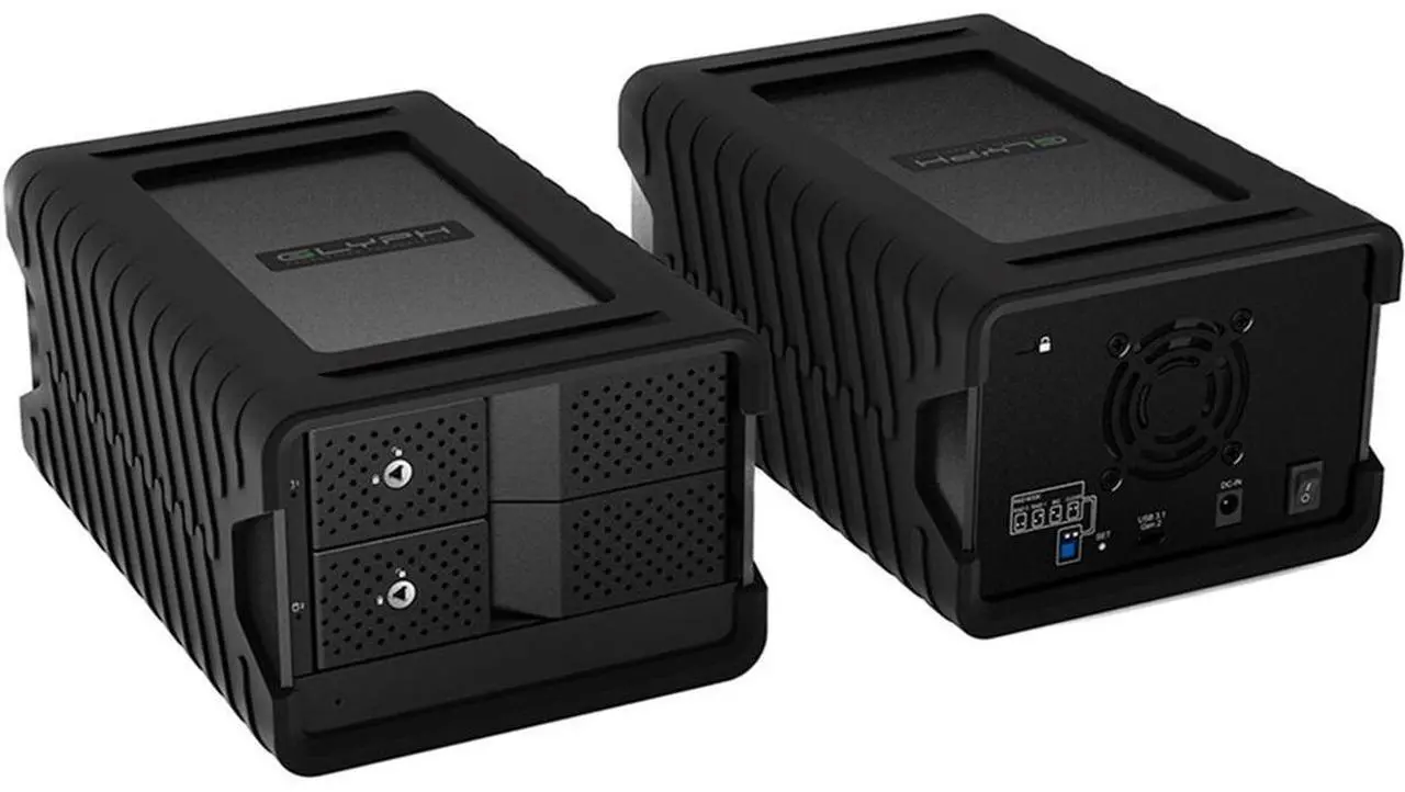 Alt view image 3 of 3 - Glyph Technologies Blackbox PRO RAID 44TB (2x22TB) USB-C 3.2 Gen 2 RAID Array