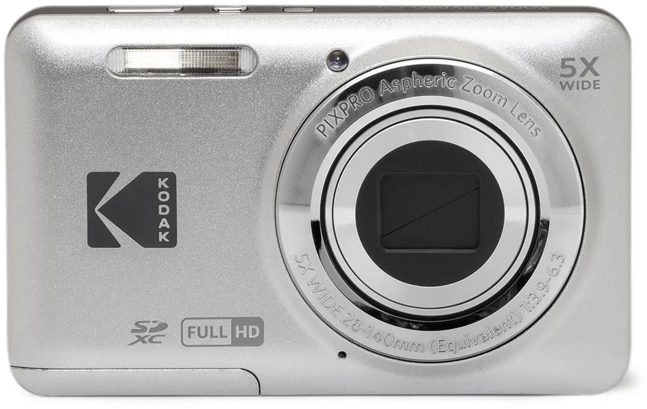 Alt view image 3 of 7 - Kodak PIXPRO FZ55 Friendly Zoom Digital Camera, Silver #FZ55-SL