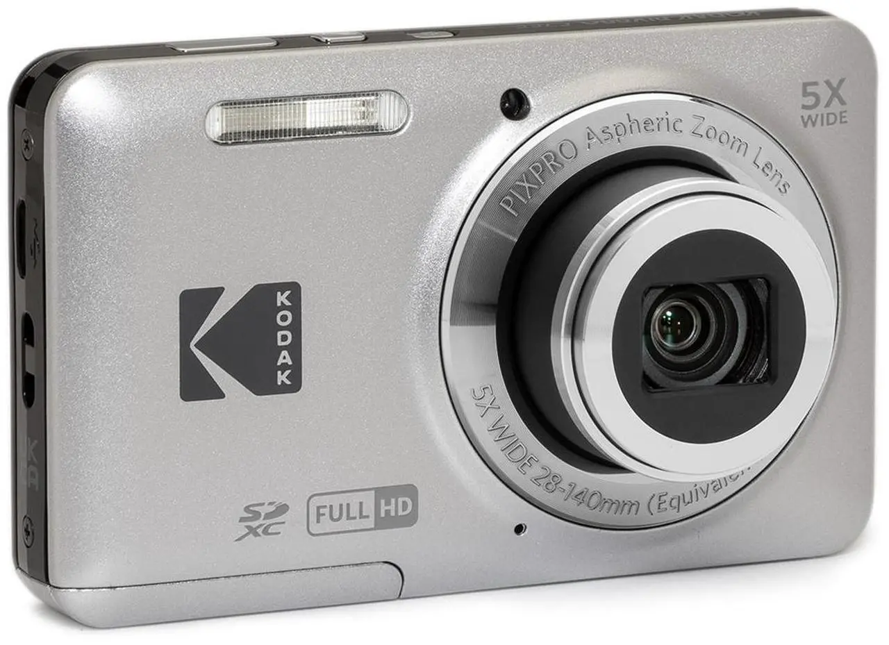 Alt view image 2 of 7 - Kodak PIXPRO FZ55 Friendly Zoom Digital Camera, Silver #FZ55-SL