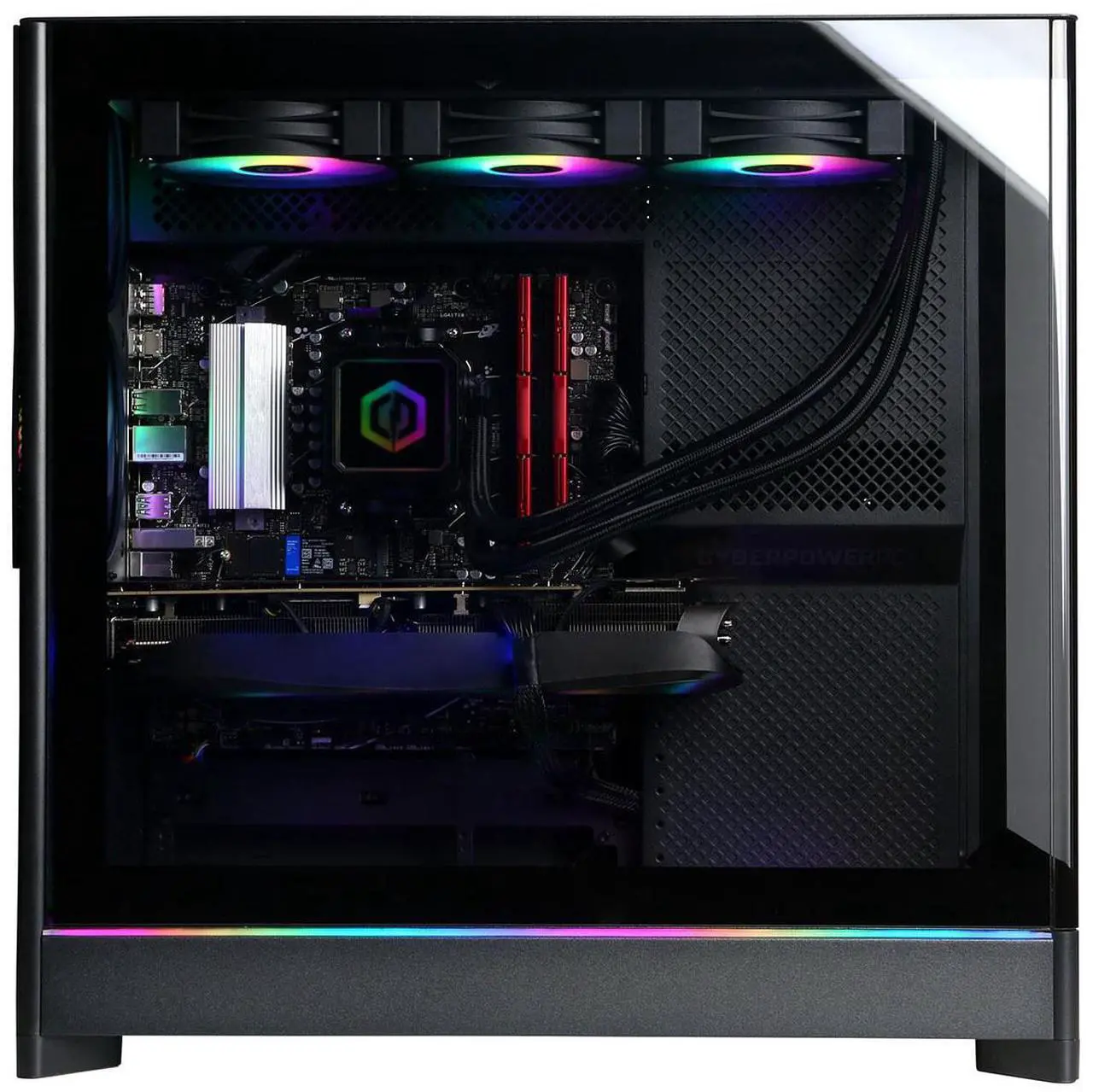 Alt view image 6 of 6 - CyberPowerPC Gamer Supreme Liquid Cooled Gaming Desktop Computer, AMD Ryzen 9 9950X 4.3GHz, 64GB RAM, 4TB SSD, NVIDIA GeForce RTX 5080 16GB, Windows 11 Home, Black