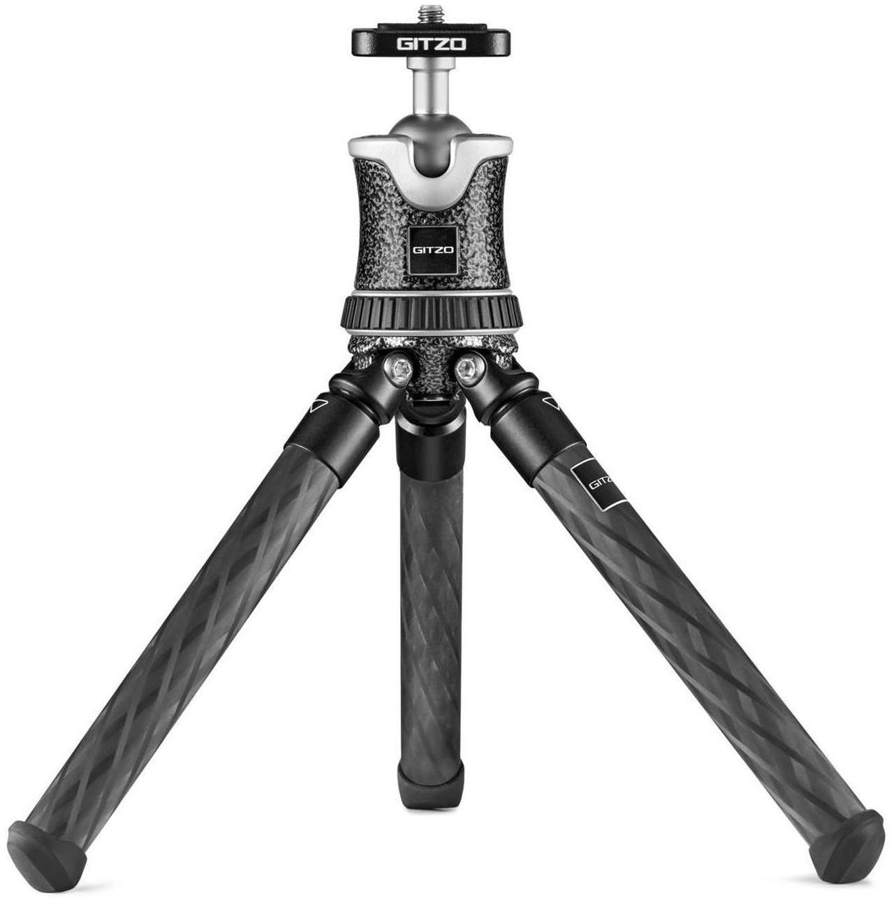 Main image of Gitzo Aluminum Mini Traveler Tabletop Tripod with Ball Head, Noir Decor #GKTBC1