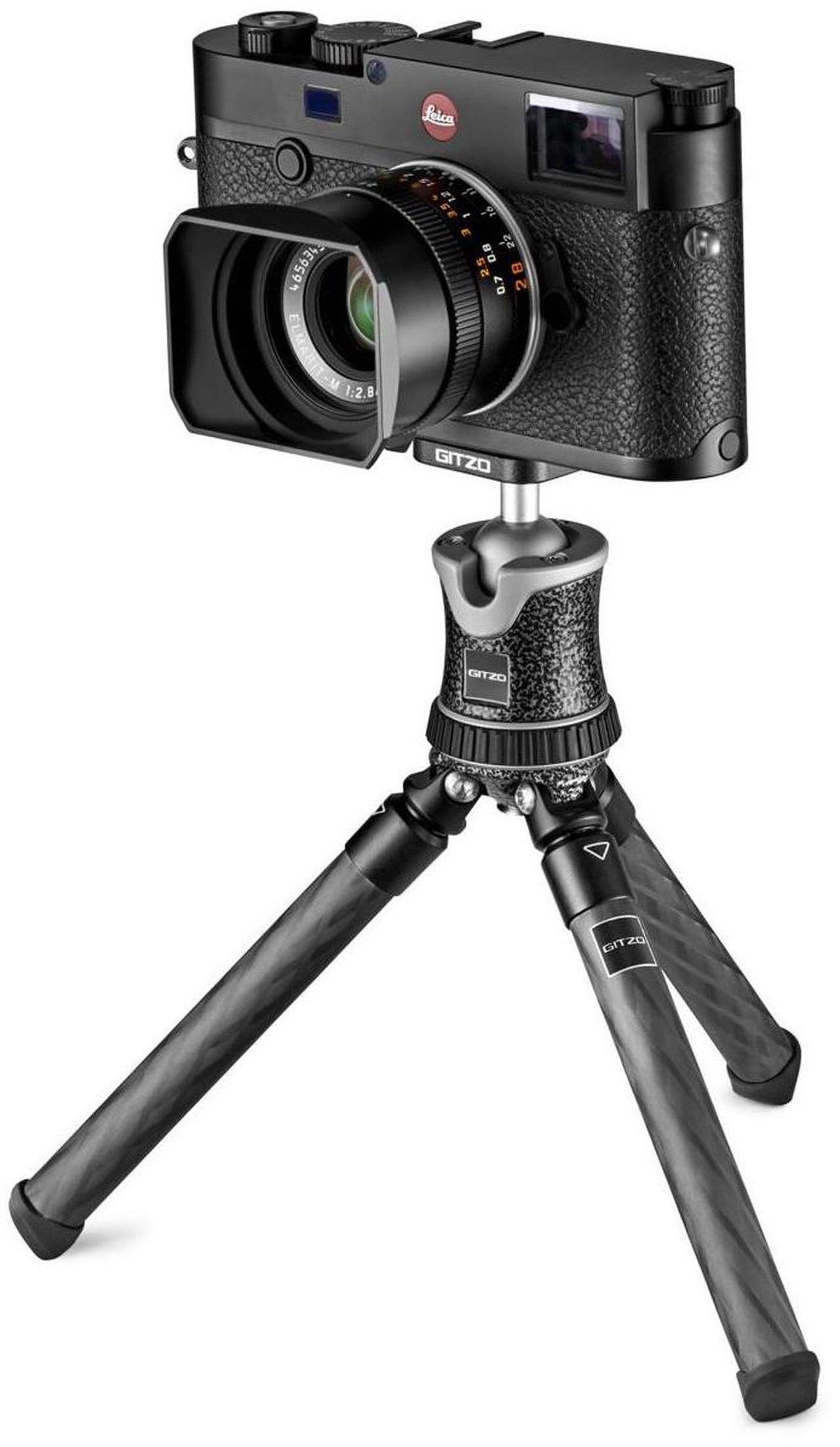 Alt view image 2 of 7 - Gitzo Aluminum Mini Traveler Tabletop Tripod with Ball Head, Noir Decor #GKTBC1